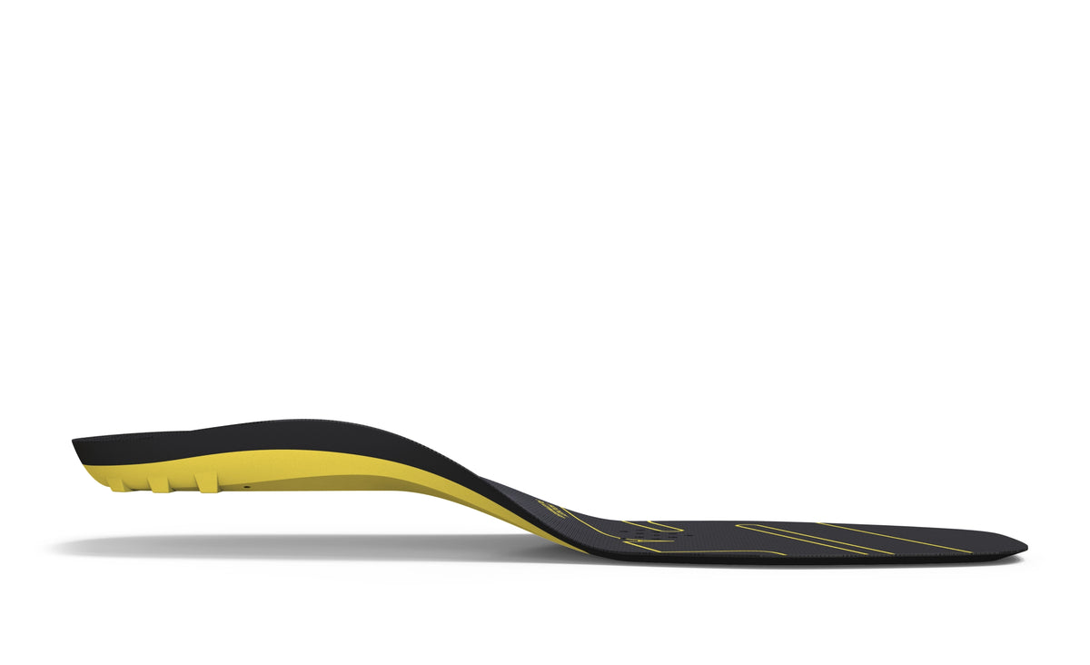 Superfeet's Hockey Playmaker Insole side profile on a white background. 